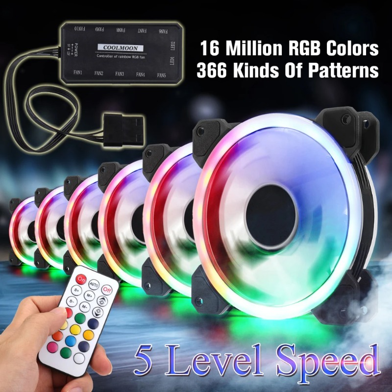 120mm RGB Stille, instelbare p - Pc Chassis recensie en prijs
