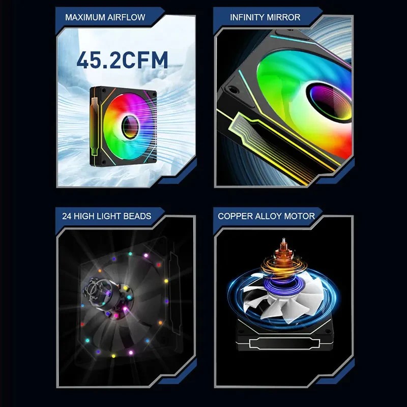 LDPCSJ PRISM 4 PRO 120mm ARGB  - Pc Chassis recensie en prijs